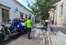 Gobierno de Morelia da mantenimiento a Andador El Nigromante