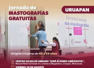 SSM realizará jornada de mastografías gratuitas a Uruapan