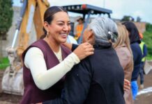 Mónica Valdez pone en marcha pavimentación en la comunidad La Eréndira, será una obra integral