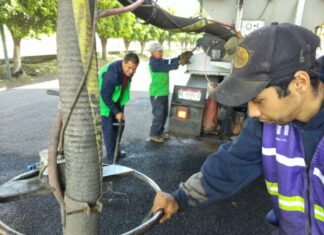 Gobierno de Morelia da mantenimiento al Periférico en zona de Terminal de Autobuses