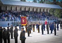 ESCOLTA Y BANDA DE GUERRA DE LA UMSNH PARTICIPA EN ACTO ENCABEZADO POR LA PRESIDENTA SHEINBAUM