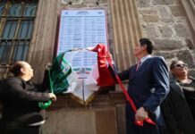 Encabeza Alfonso Martínez colocación de programa patrio en Bando Solemne