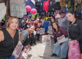 Brigadas morenistas de Gladyz Butanda inundan “El Audi” en defensa de la 4T