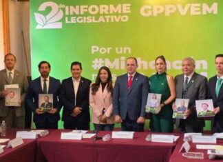 Presentan Segundo Informe del Grupo Parlamentario del Verde en Michoacán: 145 iniciativas y 35% aprobadas