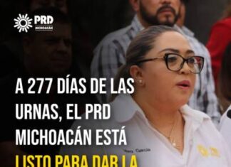 A 277 días de las urnas, el PRD Michoacán está listo para dar la batalla en 2027: Verónica García