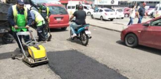 Gobierno de Morelia continúa bacheo en distintos puntos del municipio