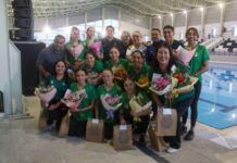 YARABÍ ÁVILA RECIBE A LA SELECCIÓN NACIONAL DE NATACIÓN ARTÍSTICA; ¡QUÉ BONITA ALBERCA!, SEÑALAN