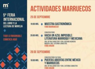 5.ª Feria Internacional del Libro de Morelia celebrará a Marruecos, país invitado de honor, con múltiples actividades