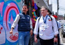 Yankel Benítez guía operativo de ordenamiento de establecimientos en colonia Ignacio Zaragoza