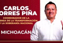 Morena designa a Carlos Torres Piña como coordinador de la 4T en Michoacán