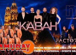 Todo listo para el gran concierto de la Noche Moreliana
