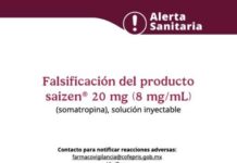 Alerta Cofepris por falsificación del medicamento Saizen®️ 20 mg