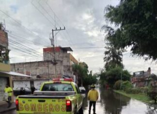 Brigadas municipales atienden reportes por fuerte lluvia en Morelia