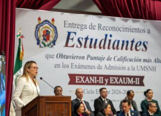 NICOLAITAS DE EXCELENCIA; YARABÍ ÁVILA ENTREGÓ RECONOCIMIENTOS A ESTUDIANTES CON CALIFICACIONES MÁS ALTAS EN EXAMEN DE ADMISIÓN