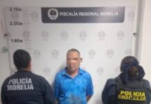 Detiene Policía Morelia a hombre por daños a vehículo