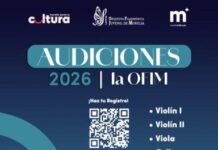 Invita SeCultura a convocatoria de Orquesta Filarmónica Juvenil de Morelia