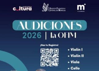 Invita SeCultura a convocatoria de Orquesta Filarmónica Juvenil de Morelia