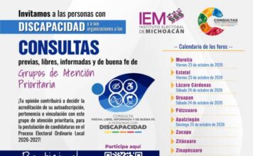 IEM invita a personas con discapacidad de todo Michoacán a participar en consulta virtual