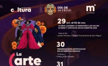 Gobierno de Morelia invita a vivir la cartelera cultural de Día de Muertos